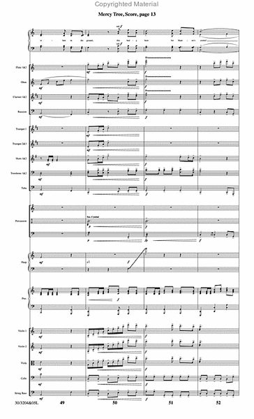 Mercy Tree - Orchestral Score and CD with Printable Parts image number null