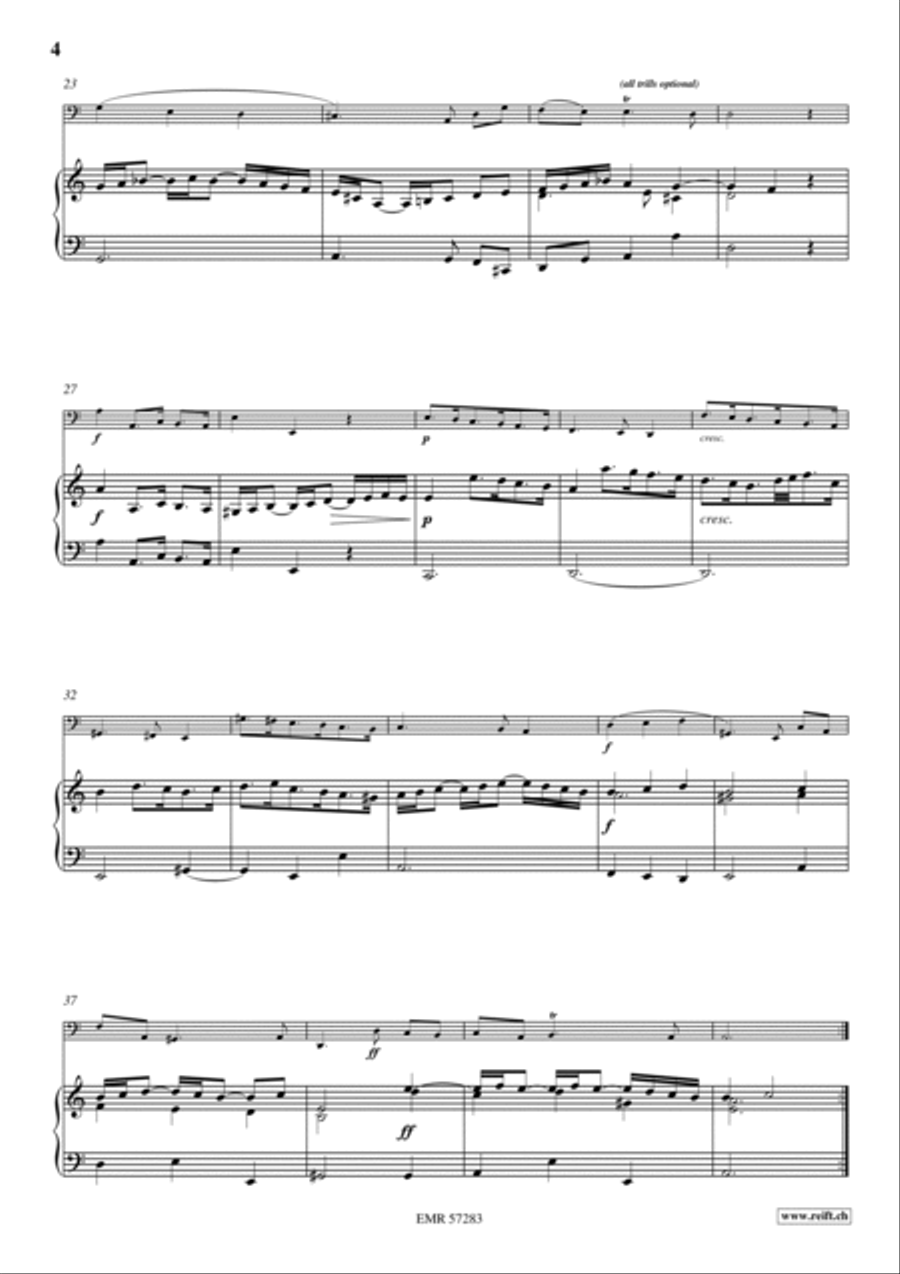 Sonata No. 3 Trombone scores gallery preview page 5
