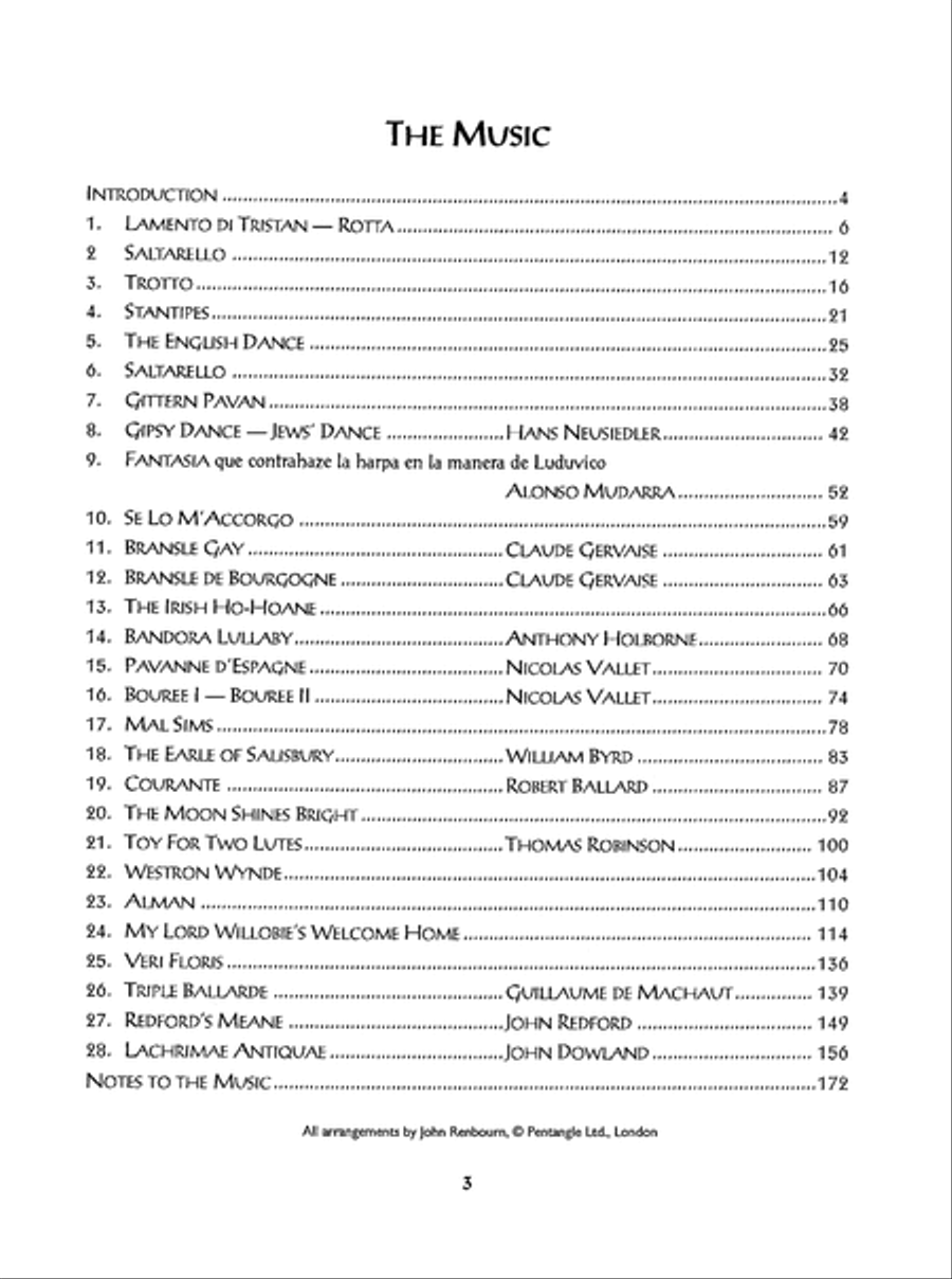 Complete Anthology of Medieval & Renaissance Music for Guitar Classical Guitar scores gallery preview page 9