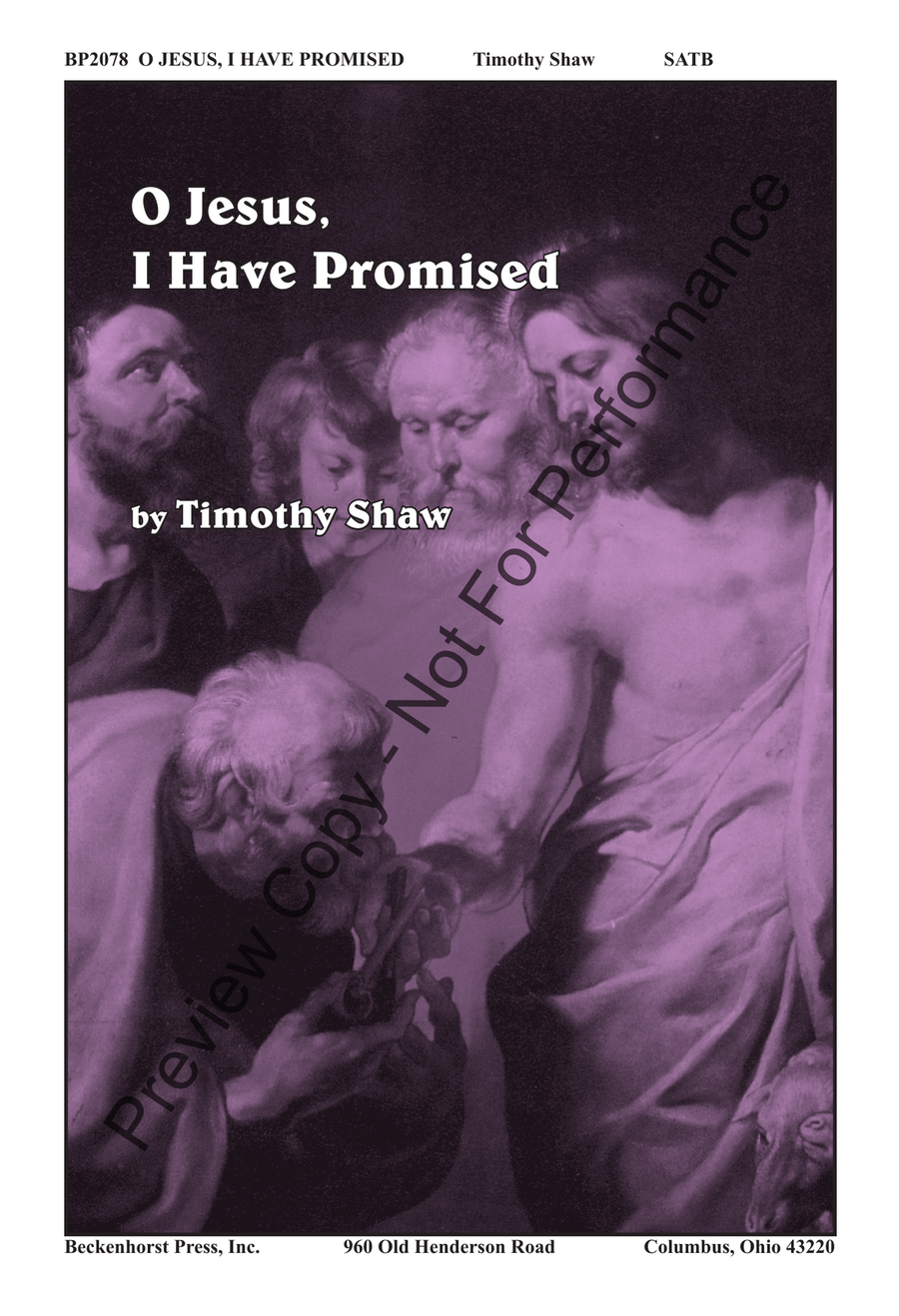O Jesus, I Have Promised - Shaw 4-Part scores gallery preview page 2