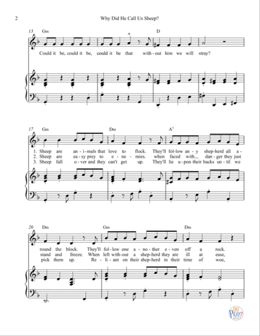Why Did He Call Us Sheep? Voice scores gallery preview page 3