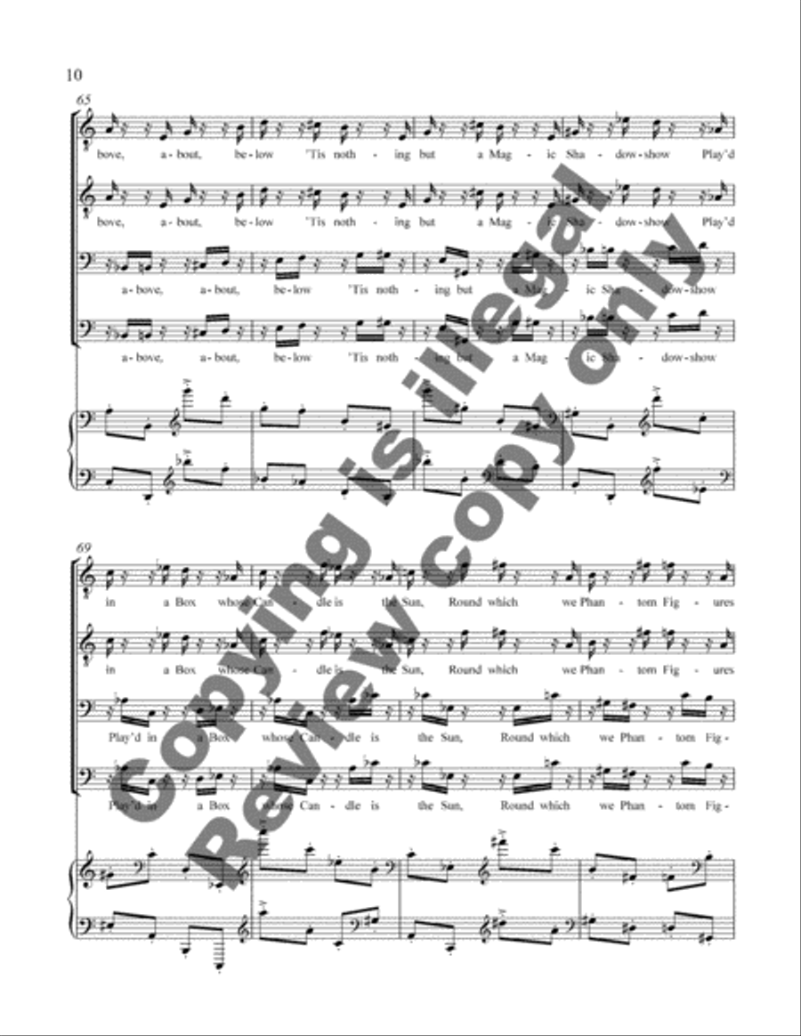 Four Scenes from the Rubaiyat TTBB scores gallery preview page 5