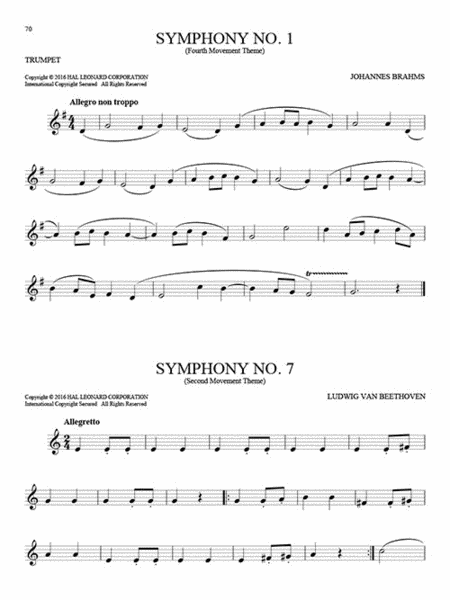 101 Classical Themes for Trumpet