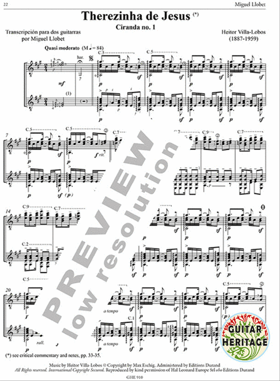 Works for Guitar Duo Vol. 10 Classical Guitar scores gallery preview page 4