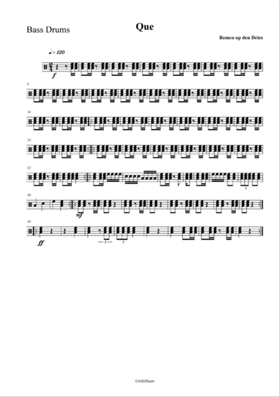 Que Drum Set scores gallery preview page 5