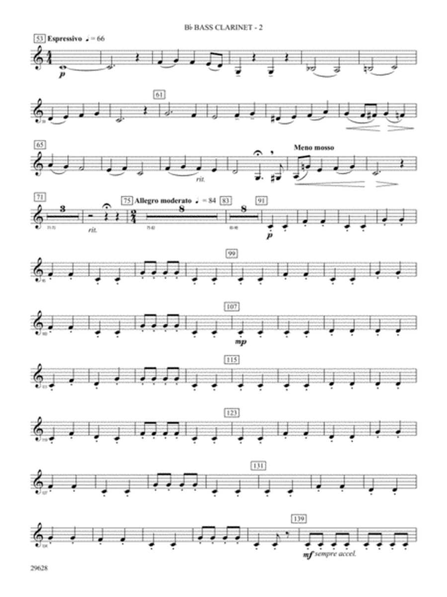 Fantasia on British Sea Songs: B-flat Bass Clarinet