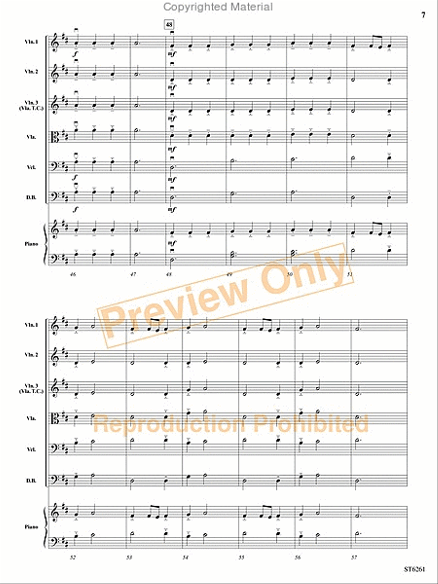 La Cavaleria de Napoles String Orchestra scores gallery preview page 6