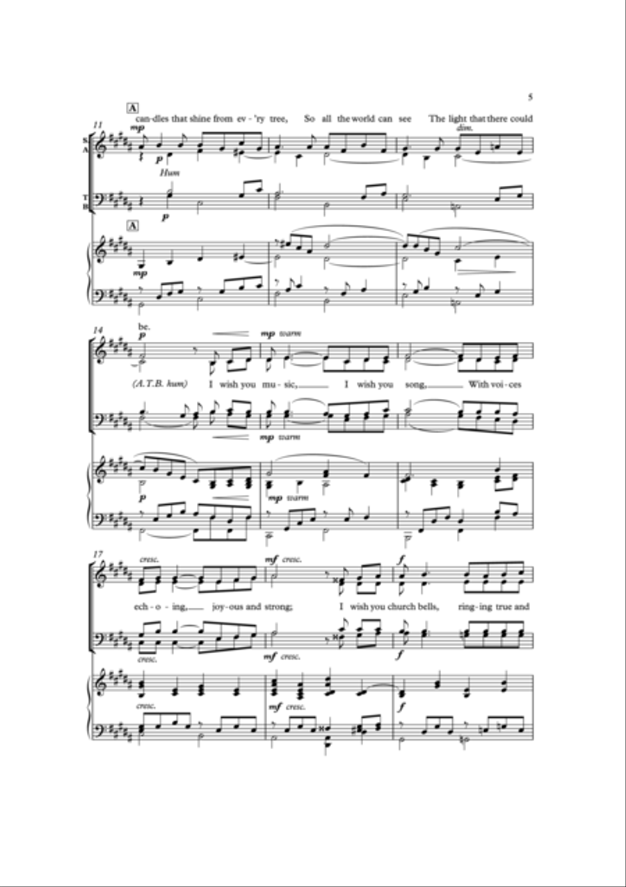 I wish you Christmas I wish you Christmas 4-Part scores gallery preview page 2