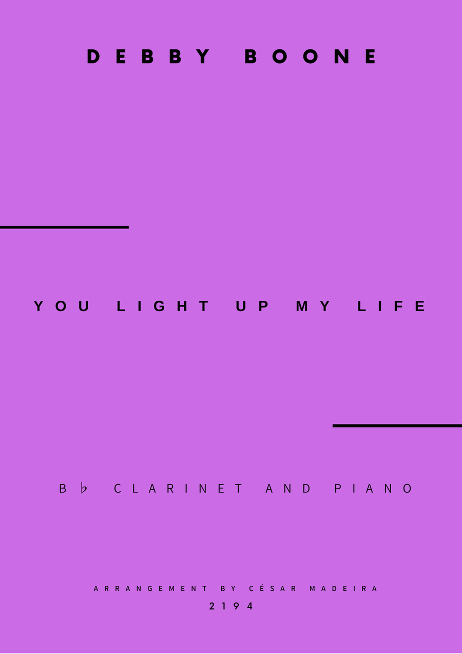 You Light Up My Life B-Flat Clarinet scores gallery preview page 1