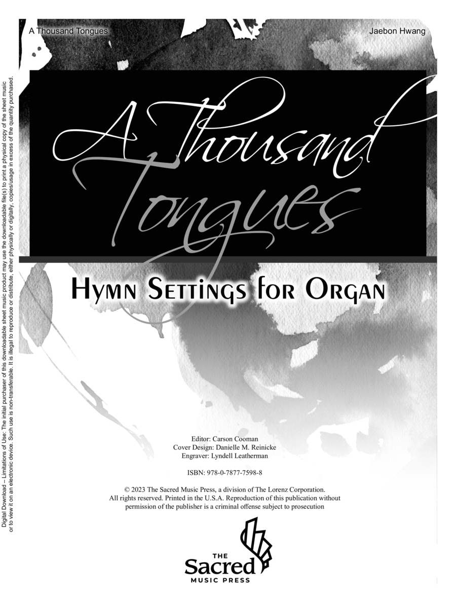 A Thousand Tongues A Thousand Tongues Organ scores gallery preview page 1
