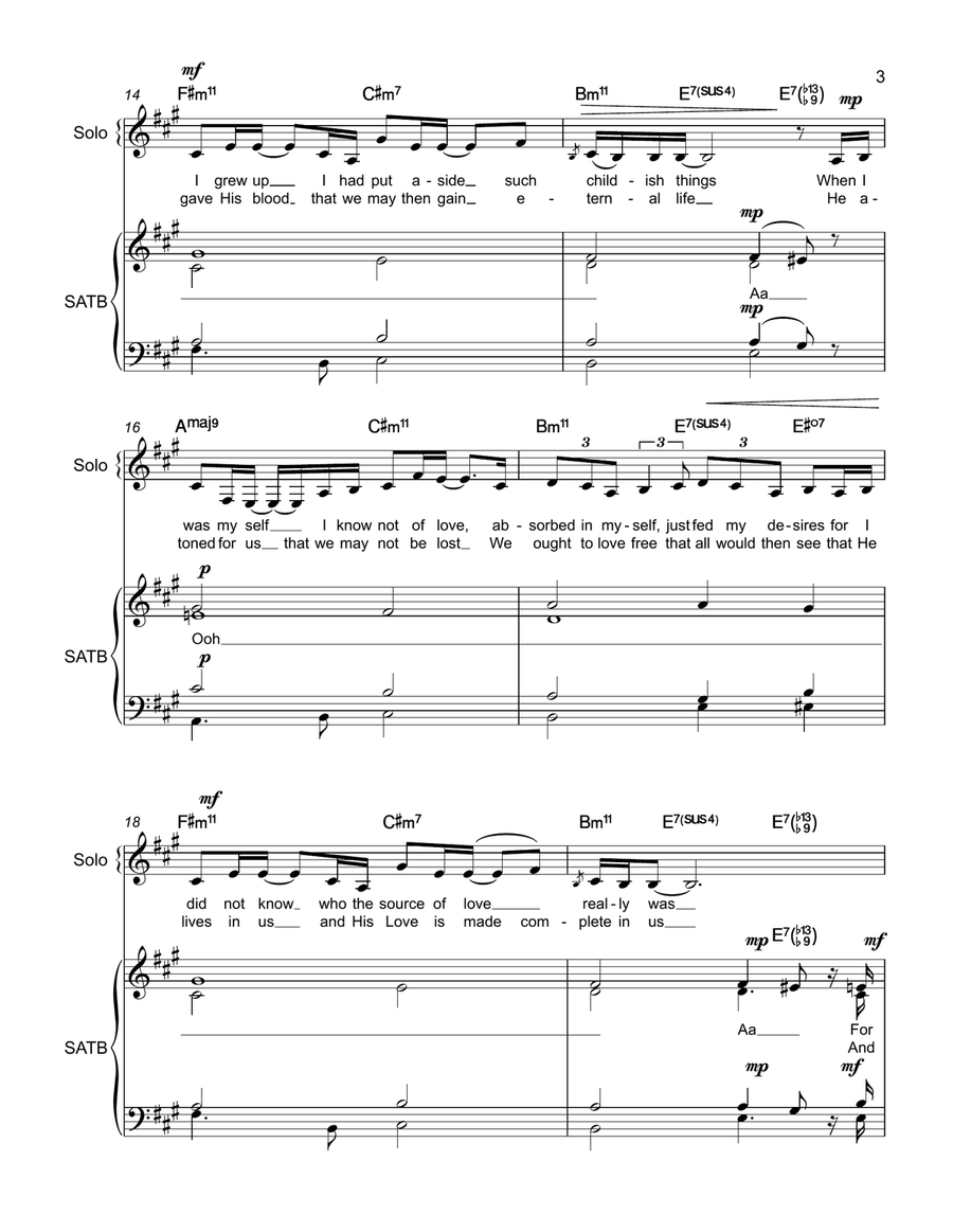 Love Love 4-Part scores gallery preview page 3