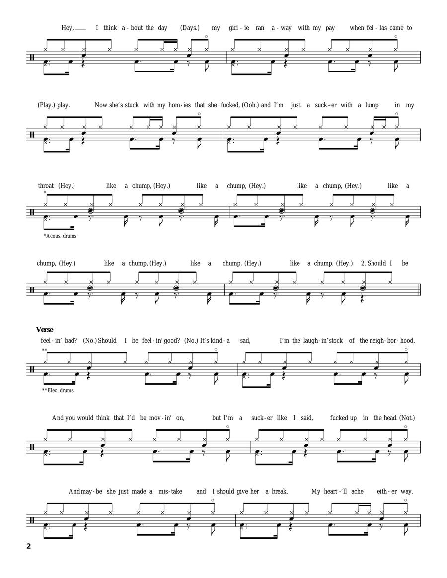 Nookie Nookie Drum Set scores gallery preview page 2
