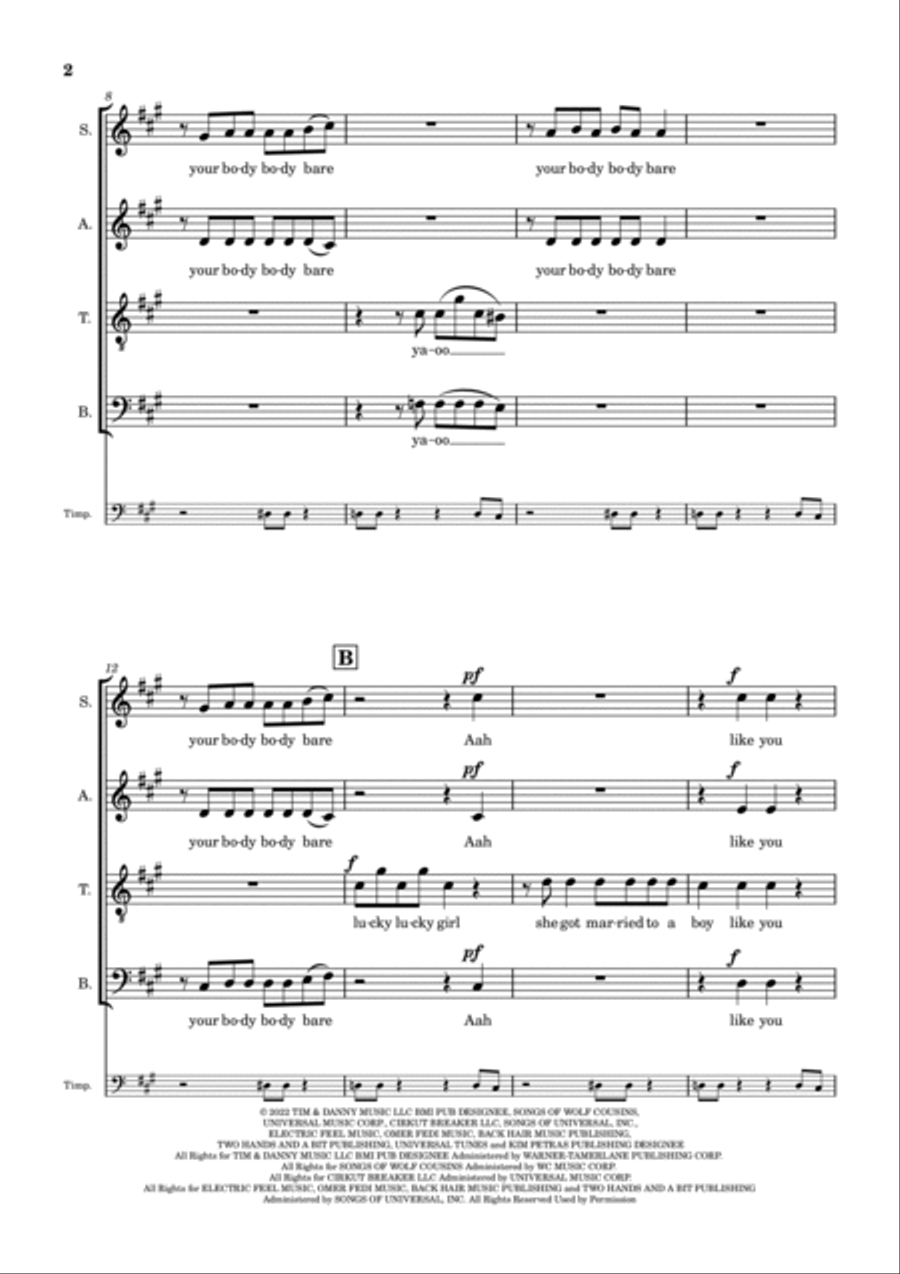 Unholy Unholy Divisi scores gallery preview page 2