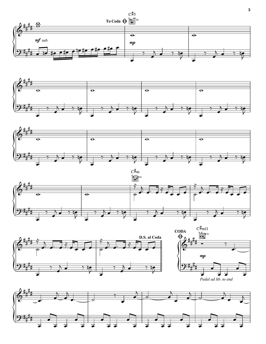 A Beautiful Mine (Theme from Mad Men) Piano Solo scores gallery preview page 3