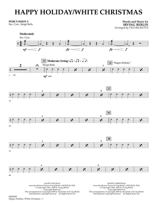 Happy Holiday/White Christmas (arr. Ted Ricketts) - Percussion 2