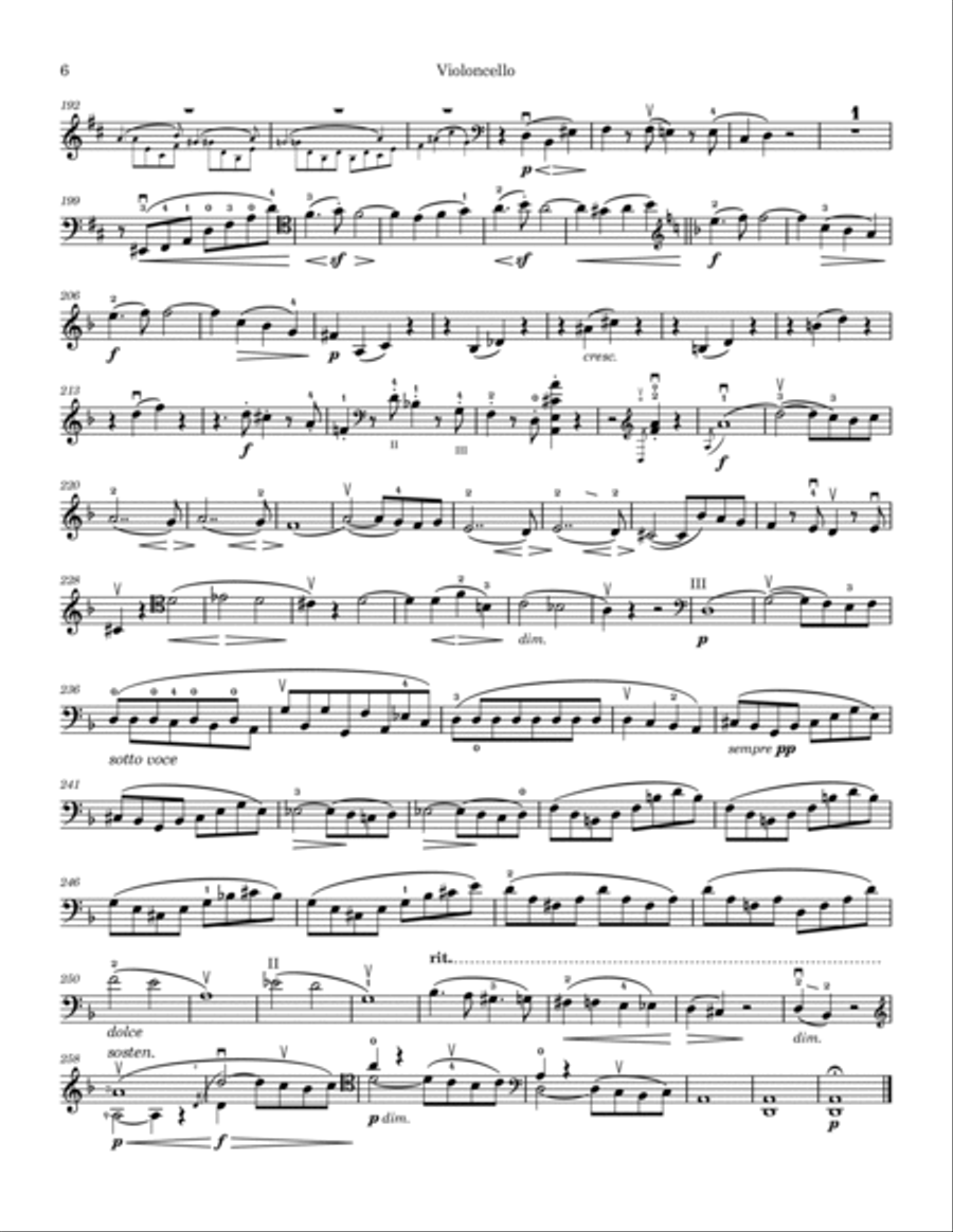 Sonata in d minor, op. 108 Cello Solo scores gallery preview page 6