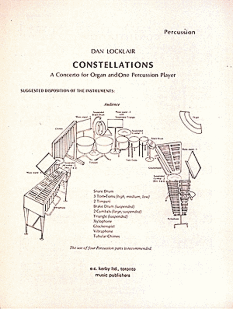 Constellations Percussion Ensemble scores gallery preview page 1
