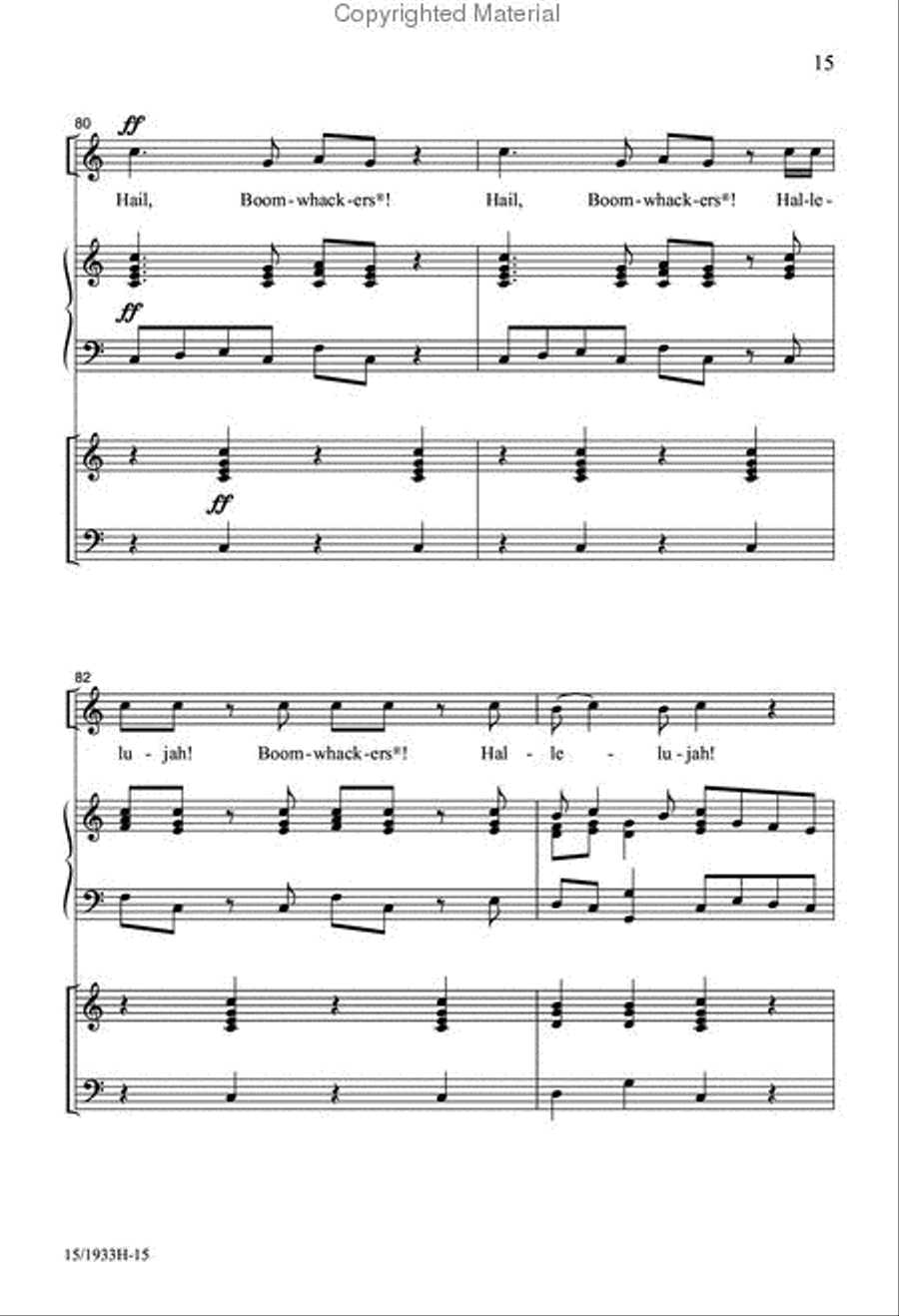 Classical Boomwhackers Unison Choir scores gallery preview page 15