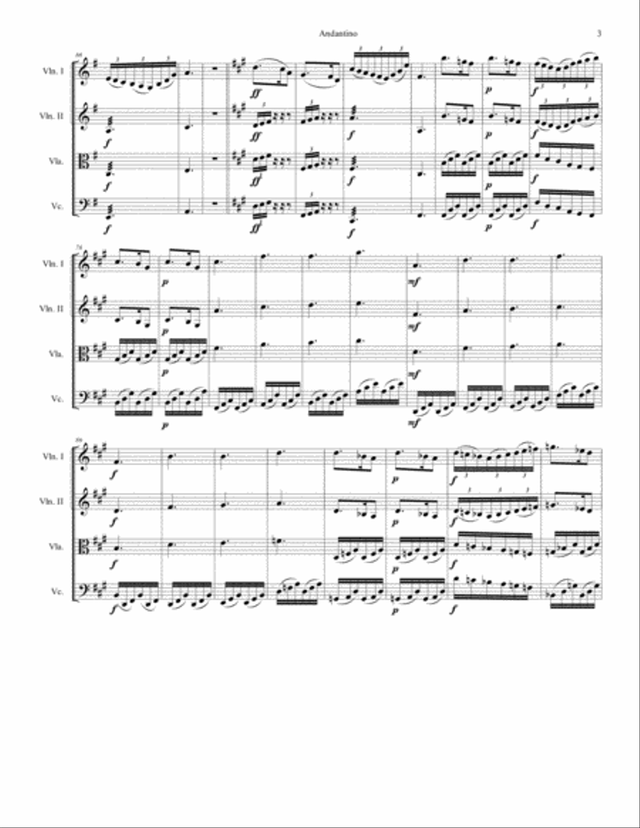 String Quartet No. 4 String Quartet scores gallery preview page 4
