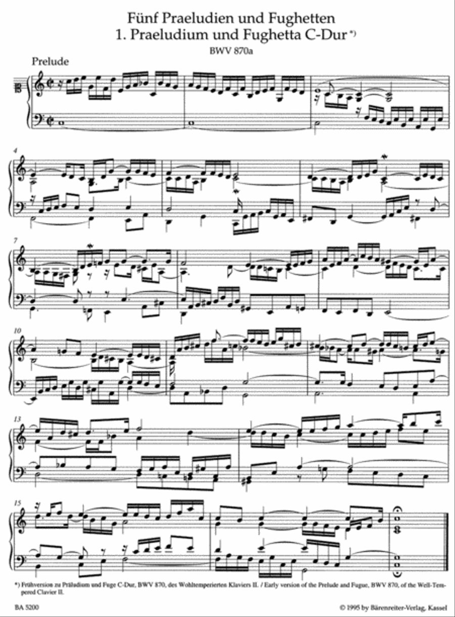 Preludes and Fughettas composed in conjunction with the Well-Tempered Clavier II Harpsichord scores gallery preview page 2