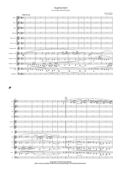 Wagner: Siegfried Idyll arranged symphonic wind ensemble image number null