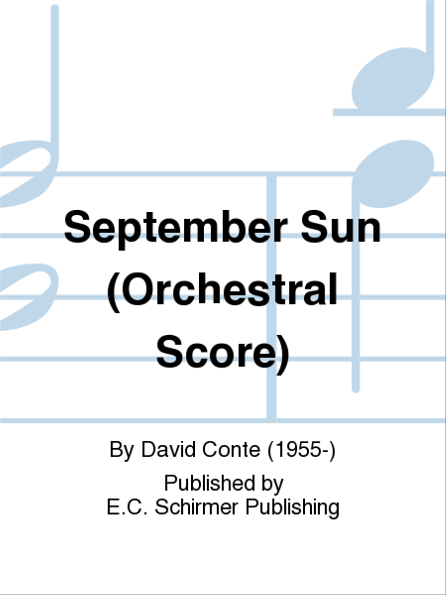 September Sun (Orchestral Score) Choir scores gallery preview page 1