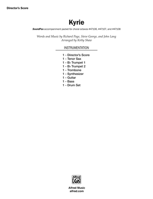 Book cover for Kyrie: Score