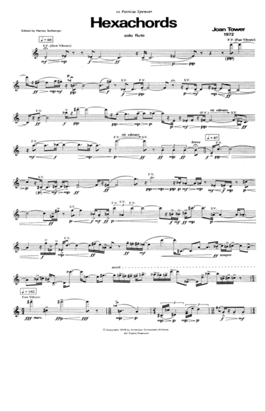 [Tower] Hexachords Flute Solo scores gallery preview page 4