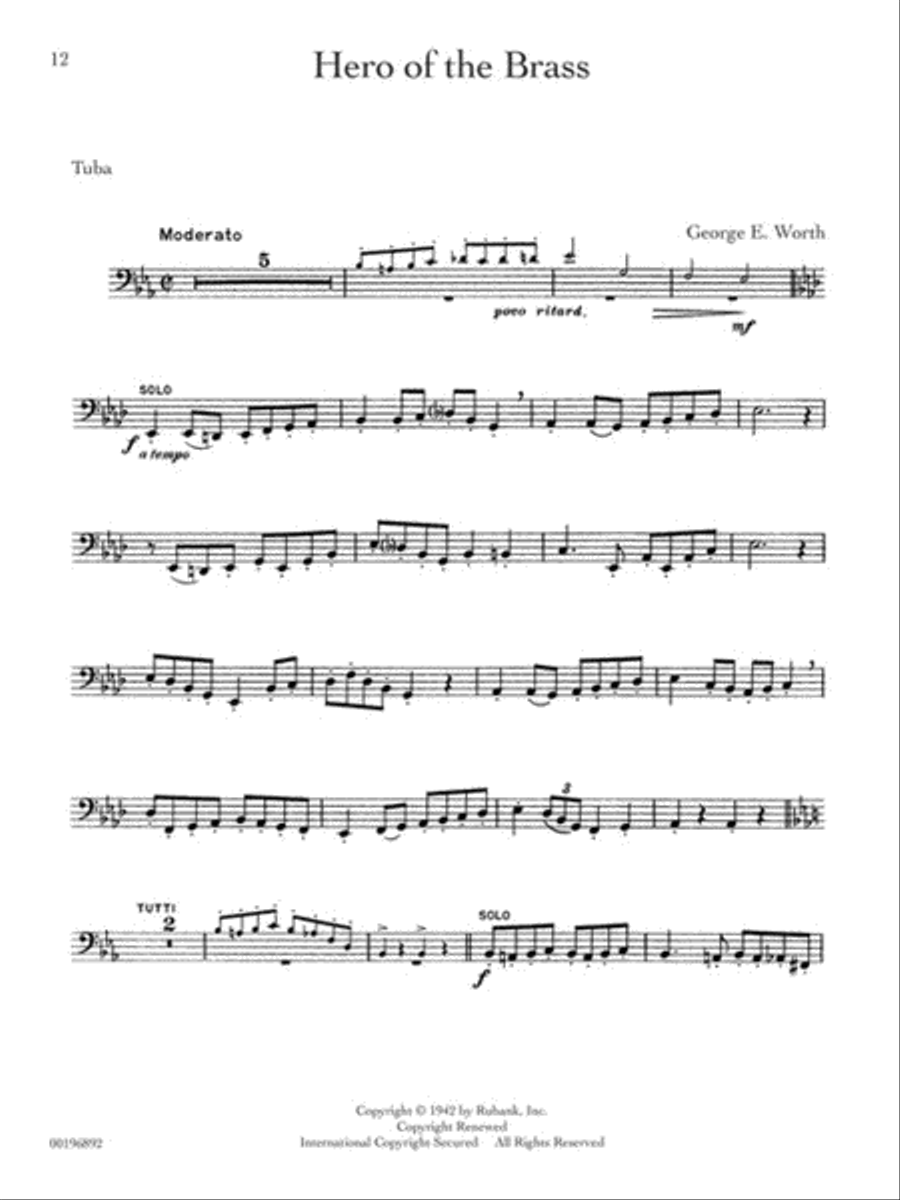 Rubank Treasures for Tuba Tuba scores gallery preview page 5