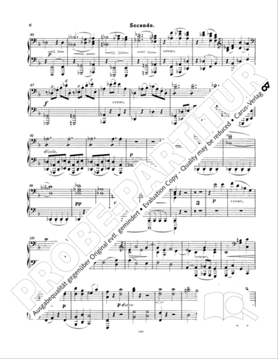 Ein Deutsches Requiem (German Requiem) Piano Duet scores gallery preview page 15