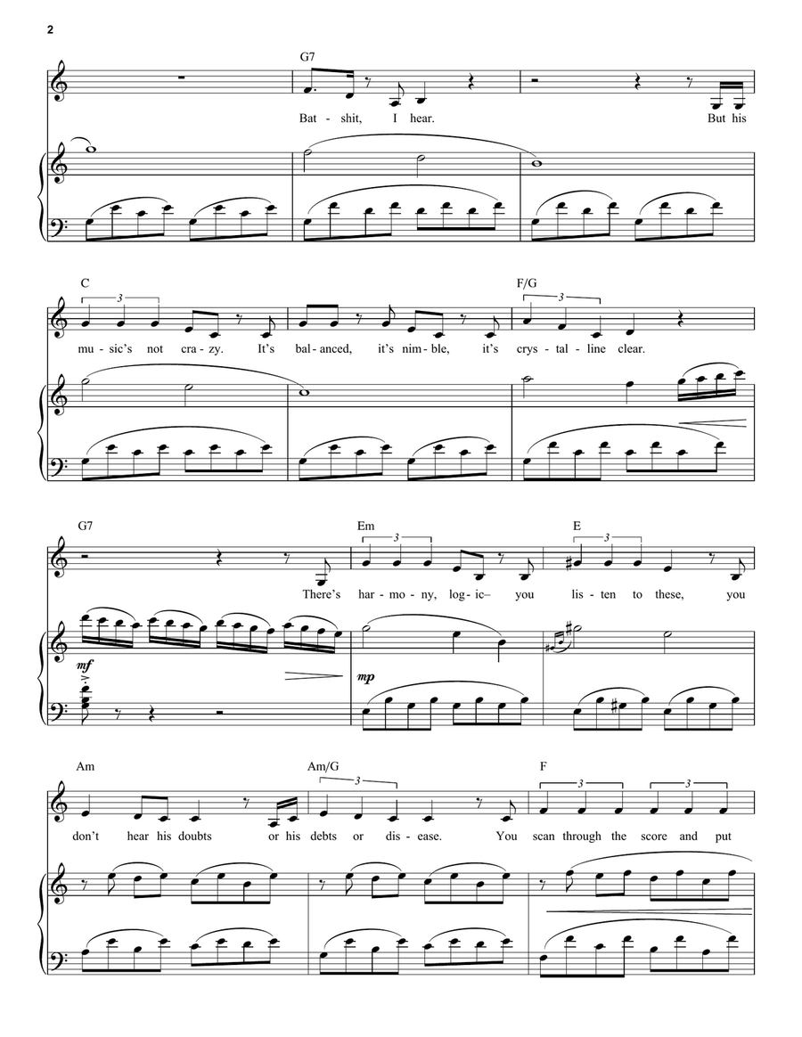 Everything Else (from Next to Normal) Voice scores gallery preview page 2