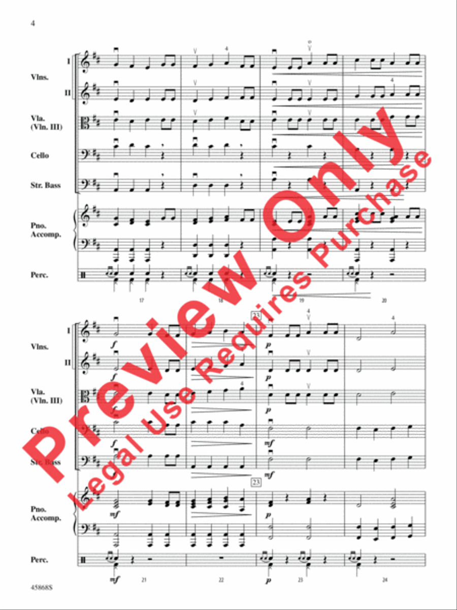 British March British March String Orchestra scores gallery preview page 4