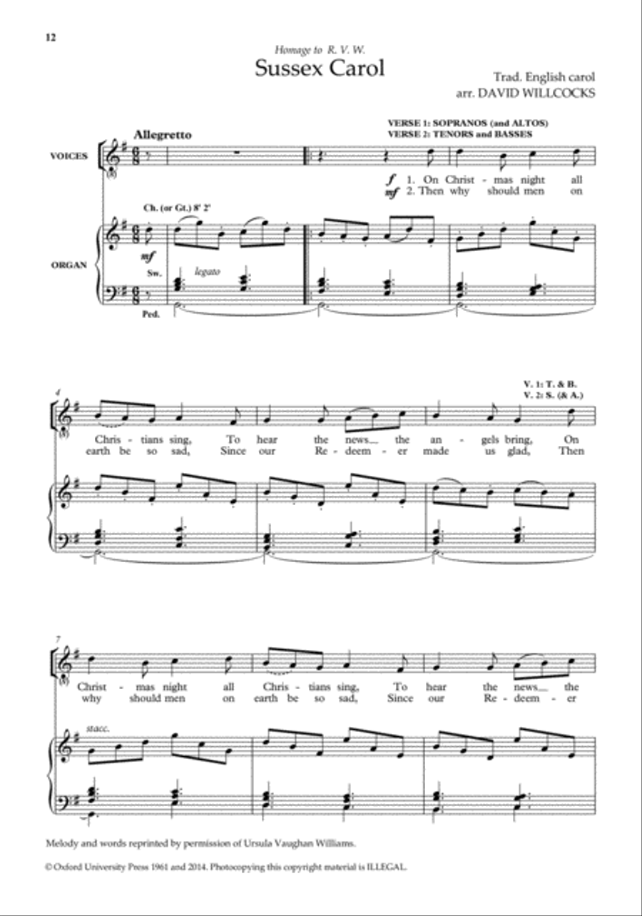 A Celebration in Carols 4-Part scores gallery preview page 3