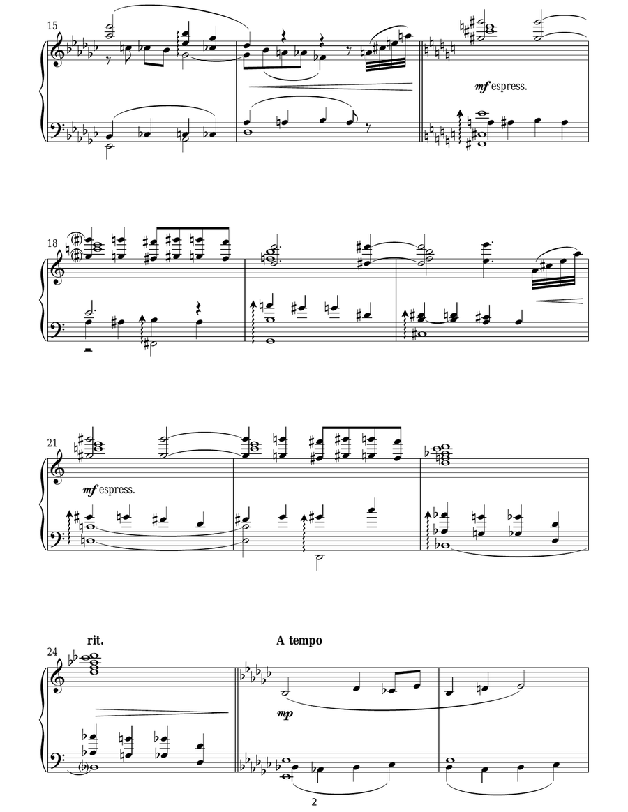 The Firebird (Berceuse & Finale) Piano Solo scores gallery preview page 2