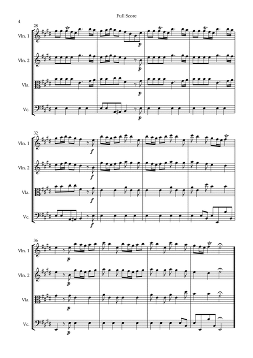 Spring (from Four Seasons of Antonio Vivaldi) for String Quartet image number null