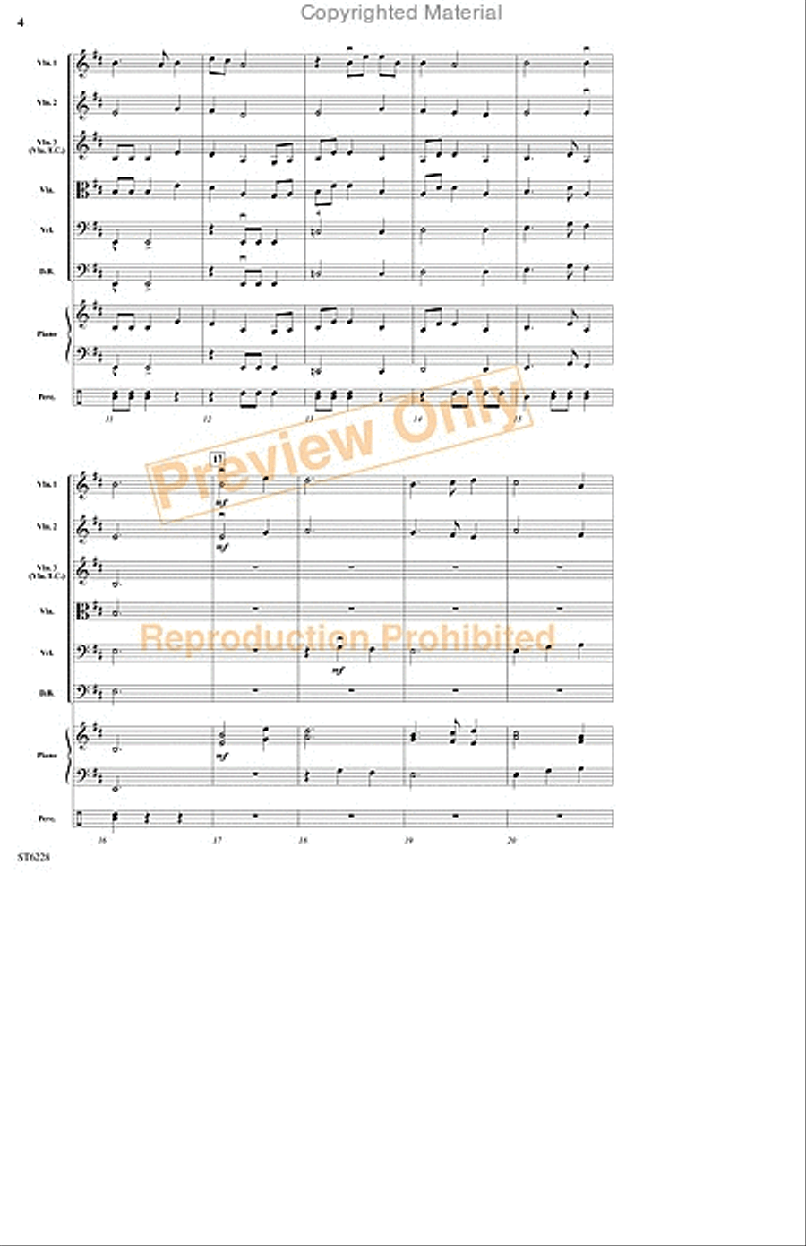 Hunting the Wild Beast String Orchestra scores gallery preview page 3