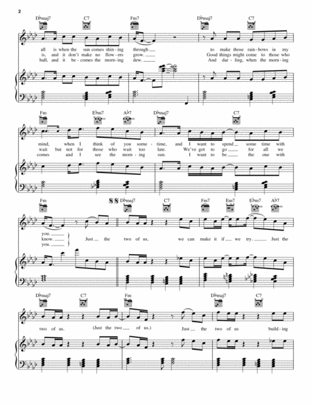 Grover Washington Jr.: Just The Two Of Us sheet music for voice, piano or  guitar