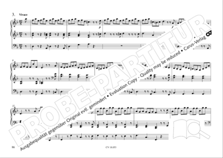 Das Husumer Orgelbuch von 1758 Organ Solo scores gallery preview page 87