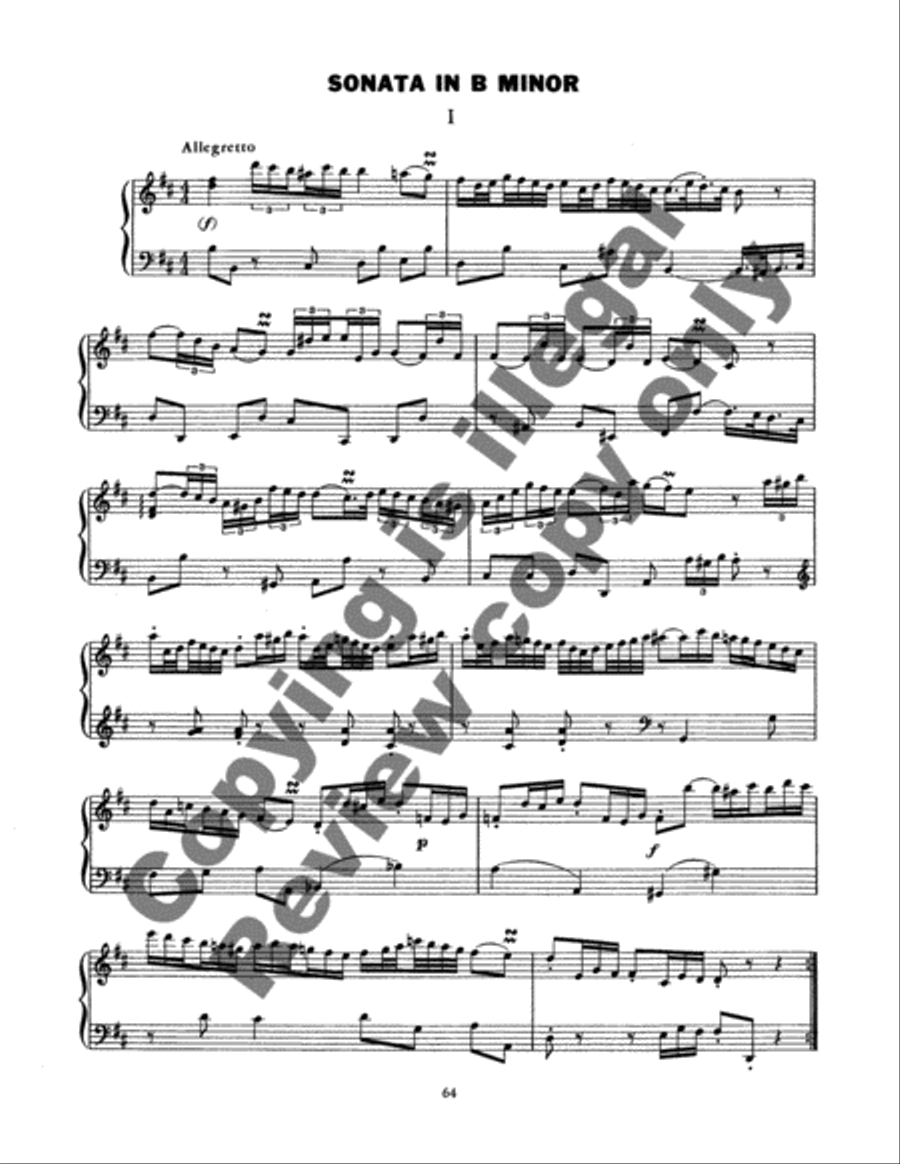 Six Sonatas for Keyboard Piano scores gallery preview page 14