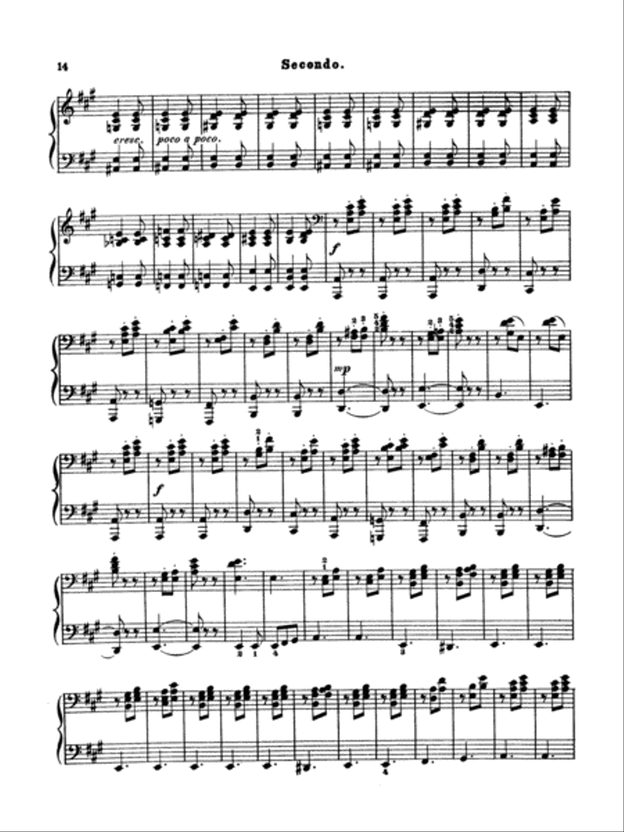 Moszkowski: Spanish Dances, Op. 12 Piano Duet scores gallery preview page 3