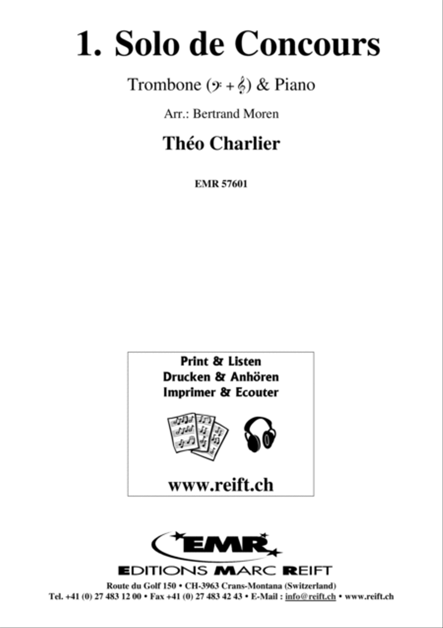 1. Solo de Concours 1. Solo de Concours Piano Accompaniment scores gallery preview page 2