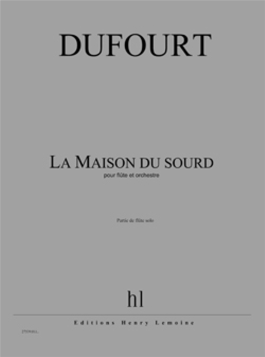 La Maison Du Sourd Flute Solo scores gallery preview page 1