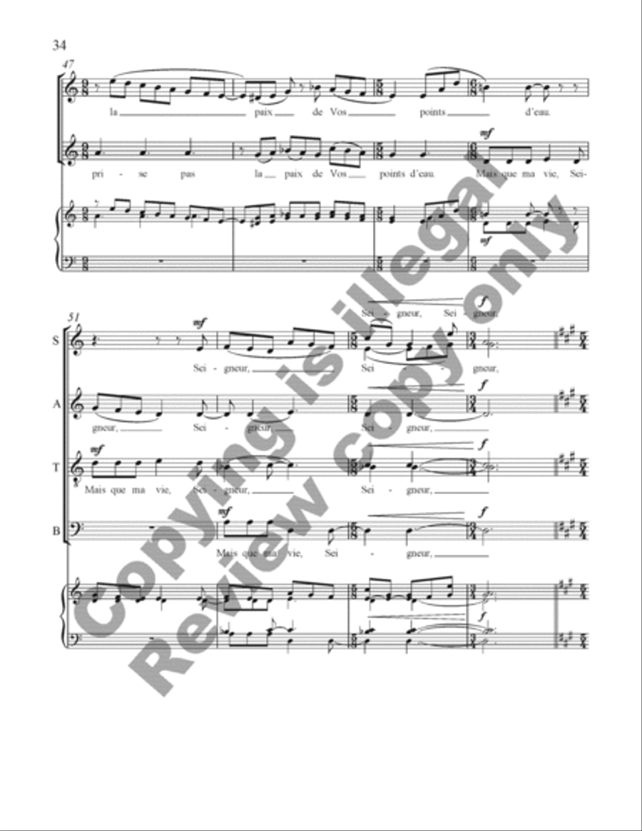 Choral de Bêtes Choral de Bêtes Divisi scores gallery preview page 53
