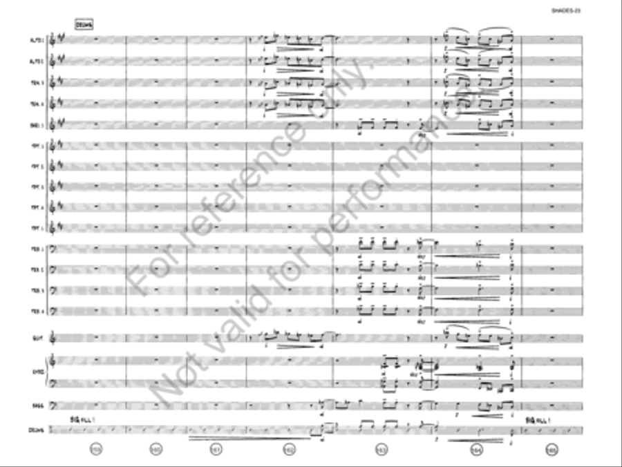 Shades On, Roof Down! Jazz Ensemble scores gallery preview page 22