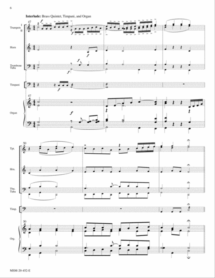 Christ the Lord Is Risen Today (Jesus Christ Is Risen Today) (Easter Hymn) Choir scores gallery preview page 6