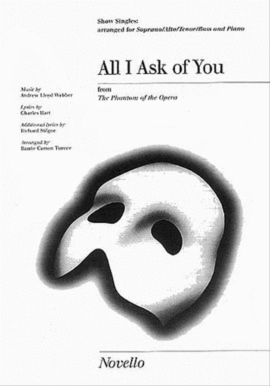 All I Ask of You 4-Part scores gallery preview page 1