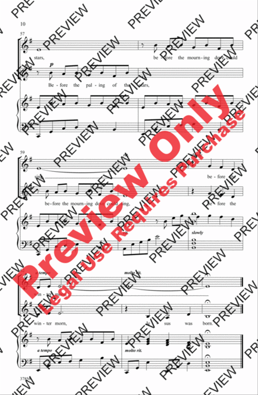 Born a Stranger Women's Choir scores gallery preview page 10