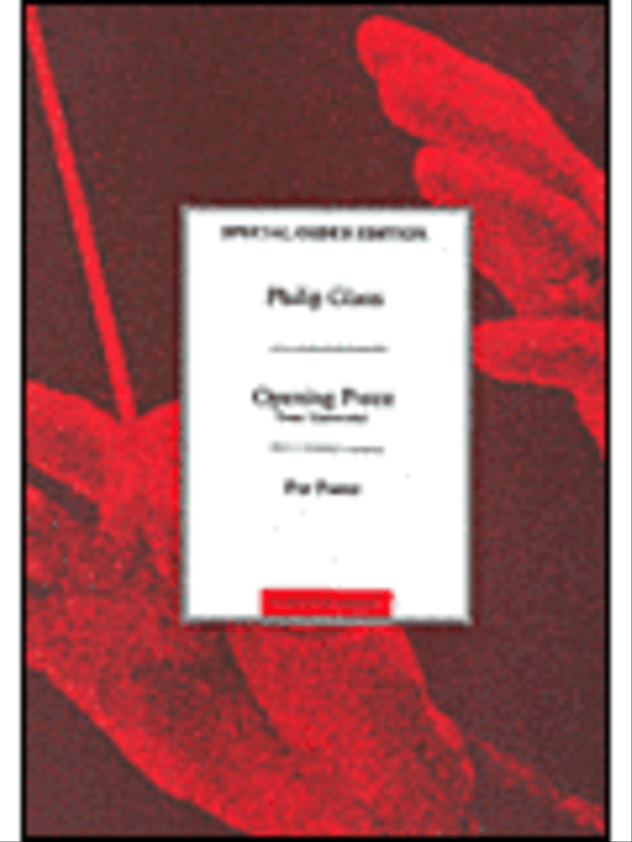 Opening Piece from Glassworks Piano Solo scores gallery preview page 1