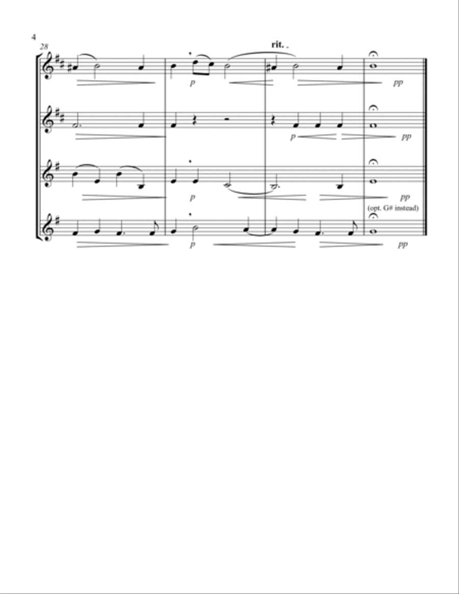 Kyrie (Durante) (Saxophone Quartet - 2 Alto, 2 Tenor) Saxophone Quartet scores gallery preview page 4