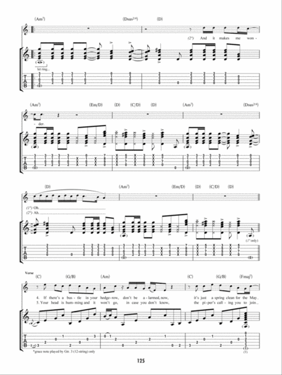 Stairway to Heaven Guitar Tablature scores gallery preview page 6
